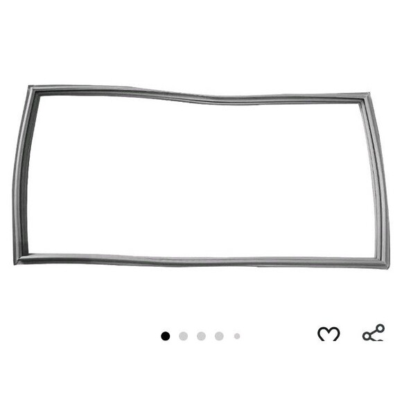Whirlpool WPW10714545 Refrigerator Bottom Freezer Door Gasket, Gray - Picture 1 of 10